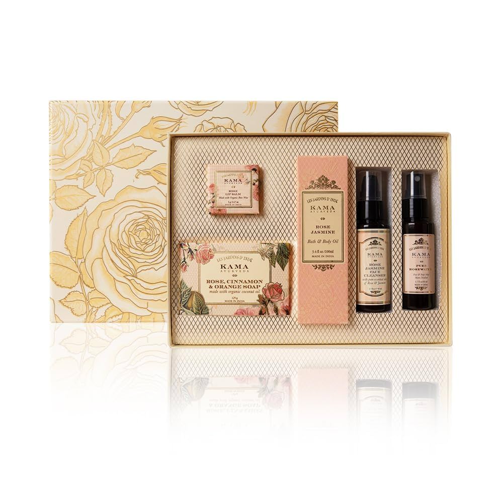 KAMA ローズエッセンシャルボックス Amazon.com : Kama Ayurveda Rose Essential Box, 330g : Health